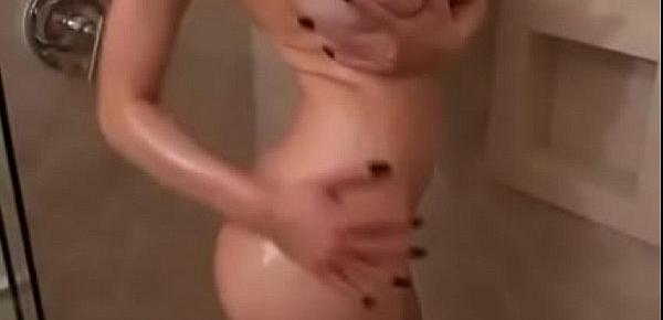  Busty Slut Kylee Nash Oils Up Massive Fake Tits